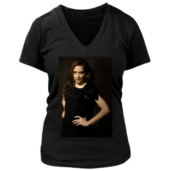 Brittany Murphy Women's Deep V-Neck TShirt