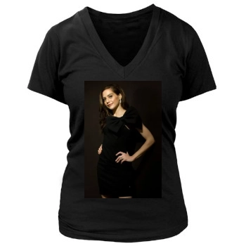 Brittany Murphy Women's Deep V-Neck TShirt