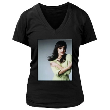 Brittany Murphy Women's Deep V-Neck TShirt