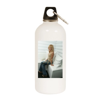 Brittany Murphy White Water Bottle With Carabiner