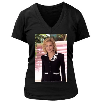 Brittany Murphy Women's Deep V-Neck TShirt