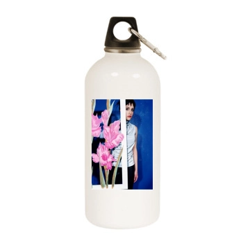 Brittany Murphy White Water Bottle With Carabiner