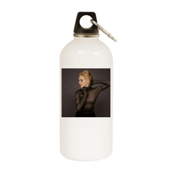 Brittany Murphy White Water Bottle With Carabiner