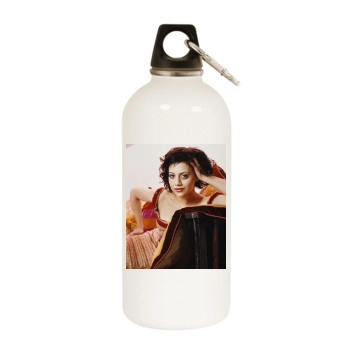 Brittany Murphy White Water Bottle With Carabiner