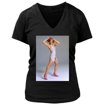 Brittany Murphy Women's Deep V-Neck TShirt