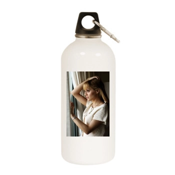 Brittany Murphy White Water Bottle With Carabiner