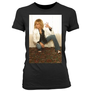 Brittany Murphy Women's Junior Cut Crewneck T-Shirt