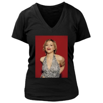 Brittany Murphy Women's Deep V-Neck TShirt