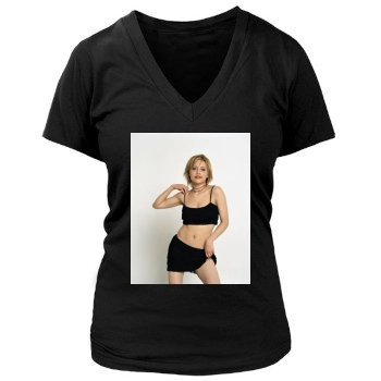 Brittany Murphy Women's Deep V-Neck TShirt