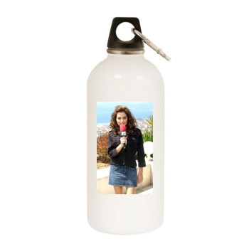 Brittany Murphy White Water Bottle With Carabiner