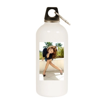 Brittany Murphy White Water Bottle With Carabiner