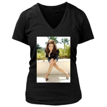 Brittany Murphy Women's Deep V-Neck TShirt