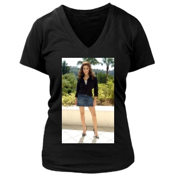 Brittany Murphy Women's Deep V-Neck TShirt