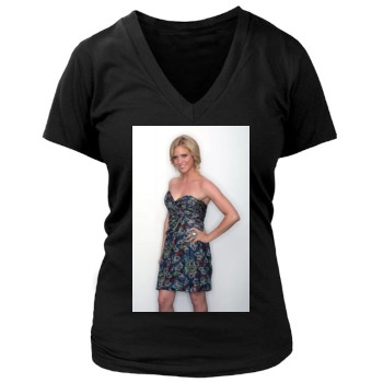 Brittany Snow Women's Deep V-Neck TShirt