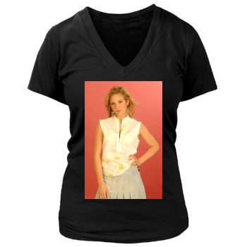 Brittany Snow Women's Deep V-Neck TShirt