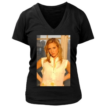 Brittany Snow Women's Deep V-Neck TShirt