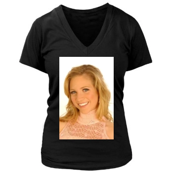 Brittany Snow Women's Deep V-Neck TShirt