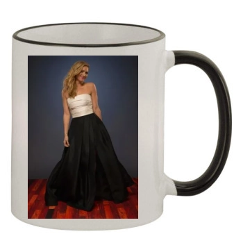 Brittany Snow 11oz Colored Rim & Handle Mug