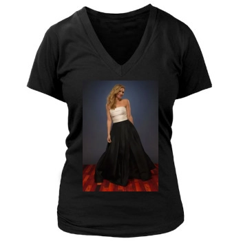 Brittany Snow Women's Deep V-Neck TShirt