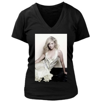 Brittany Snow Women's Deep V-Neck TShirt