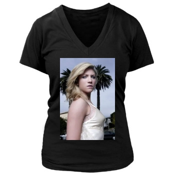 Brittany Snow Women's Deep V-Neck TShirt