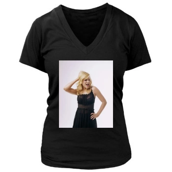 Brittany Snow Women's Deep V-Neck TShirt