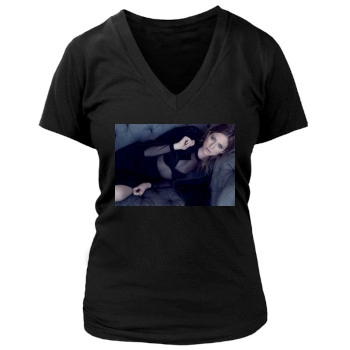 Brittany Snow Women's Deep V-Neck TShirt