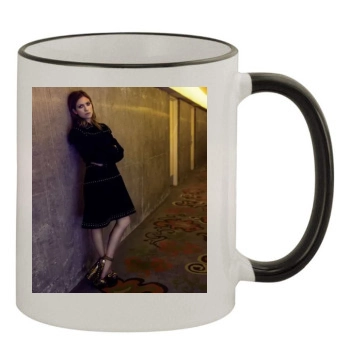 Brittany Snow 11oz Colored Rim & Handle Mug