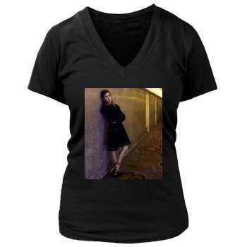 Brittany Snow Women's Deep V-Neck TShirt