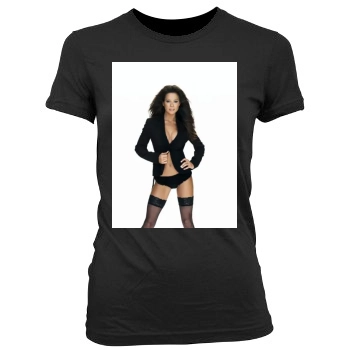 Brooke Burke Women's Junior Cut Crewneck T-Shirt