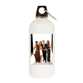 Brooke Burke White Water Bottle With Carabiner