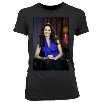 Brooke Burke Women's Junior Cut Crewneck T-Shirt