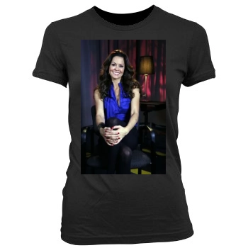 Brooke Burke Women's Junior Cut Crewneck T-Shirt