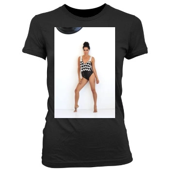 Brooke Burke Women's Junior Cut Crewneck T-Shirt