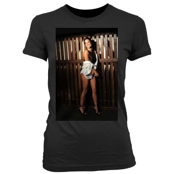 Brooke Burke Women's Junior Cut Crewneck T-Shirt