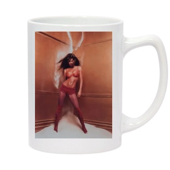 Brooke Burke 14oz White Statesman Mug