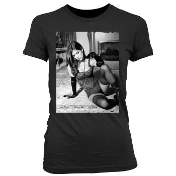 Brooke Burke Women's Junior Cut Crewneck T-Shirt