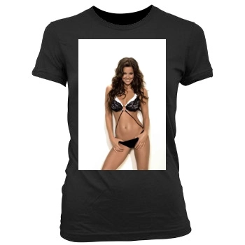 Brooke Burke Women's Junior Cut Crewneck T-Shirt