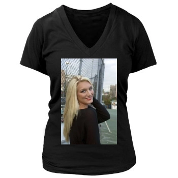 Brooke Hogan Women's Deep V-Neck TShirt