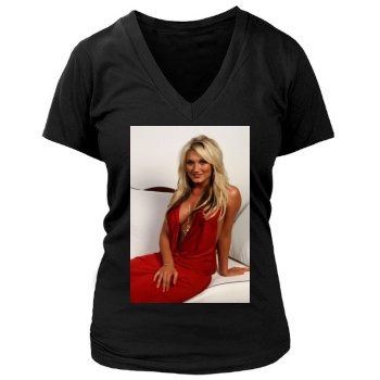 Brooke Hogan Women's Deep V-Neck TShirt