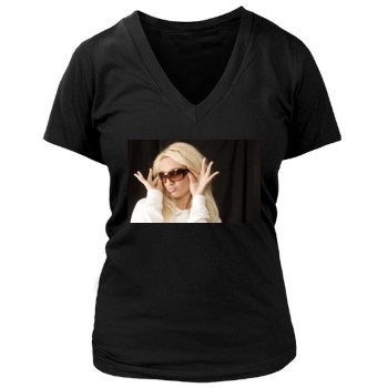 Brooke Hogan Women's Deep V-Neck TShirt