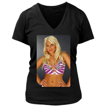 Brooke Hogan Women's Deep V-Neck TShirt