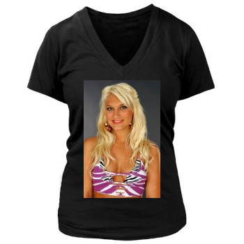 Brooke Hogan Women's Deep V-Neck TShirt