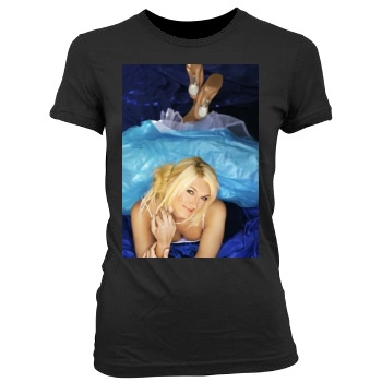 Brooke Hogan Women's Junior Cut Crewneck T-Shirt