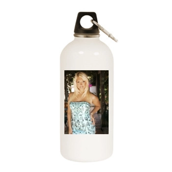 Brooke Hogan White Water Bottle With Carabiner