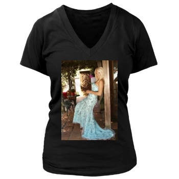 Brooke Hogan Women's Deep V-Neck TShirt