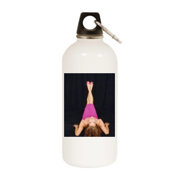 Brooke Shields White Water Bottle With Carabiner