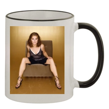 Brooke Shields 11oz Colored Rim & Handle Mug