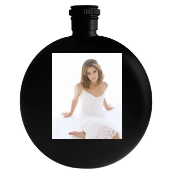 Brooke Shields Round Flask