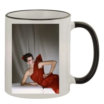 Brooke Shields 11oz Colored Rim & Handle Mug